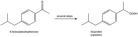 The compound 4-isobutylacetophenone is needed for the synthesis of ...