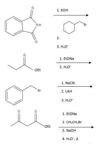 Draw The Organic Product Of Each Step In The Following Synthesis