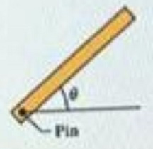 Pi With Rotating Rods The thin rod in the figure has length 7.0 m and can pivot about a ...
