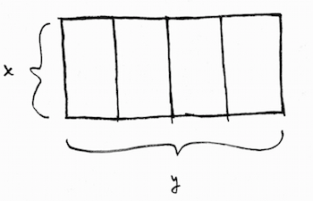 You are designing a rectangular enclosure with 4 rectangular interior ...