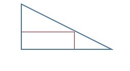 A rectangle is to be inscribed in a right triangle having sides 6 m, 8 ...
