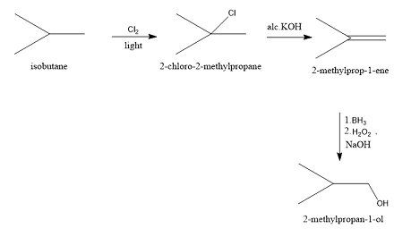 Show How To Synthesize The Compound Isobutyl Alcohol From Isobutane 2 