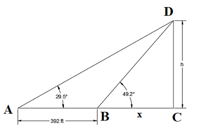 H Triangle Math Compsci Find h as indicated in the figure below. | Homework.Study.com
