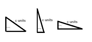 How To Solve A Right Triangle With Only The Hypotenuse Homework Study Com