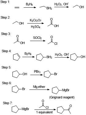Propose a synthesis for each of the following compounds. Clearly ...