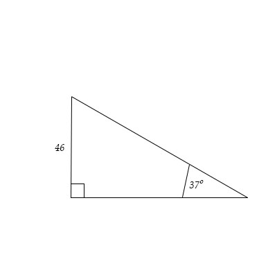 Solve the triangle: | Homework.Study.com