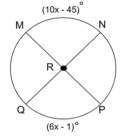 Find the value of x, arc MN, arc NP, and arc NQP. | Homework.Study.com