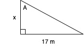 Consider the following triangle, where A = 67^{\circ}. Find the value ...