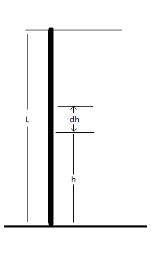 A uniform chain of mass M and length L is held vertically in such a way ...